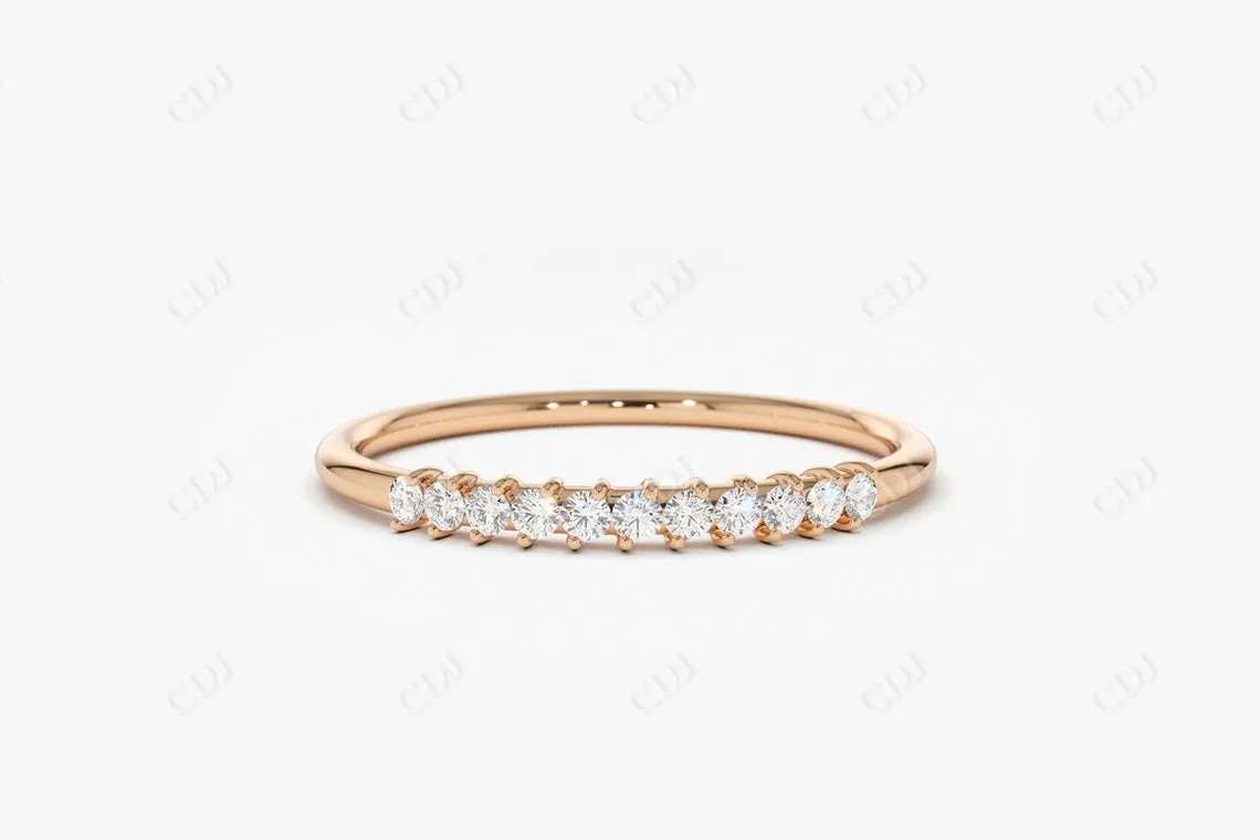 0.15 CTW Lab Grown Diamond Stackable Wedding Band