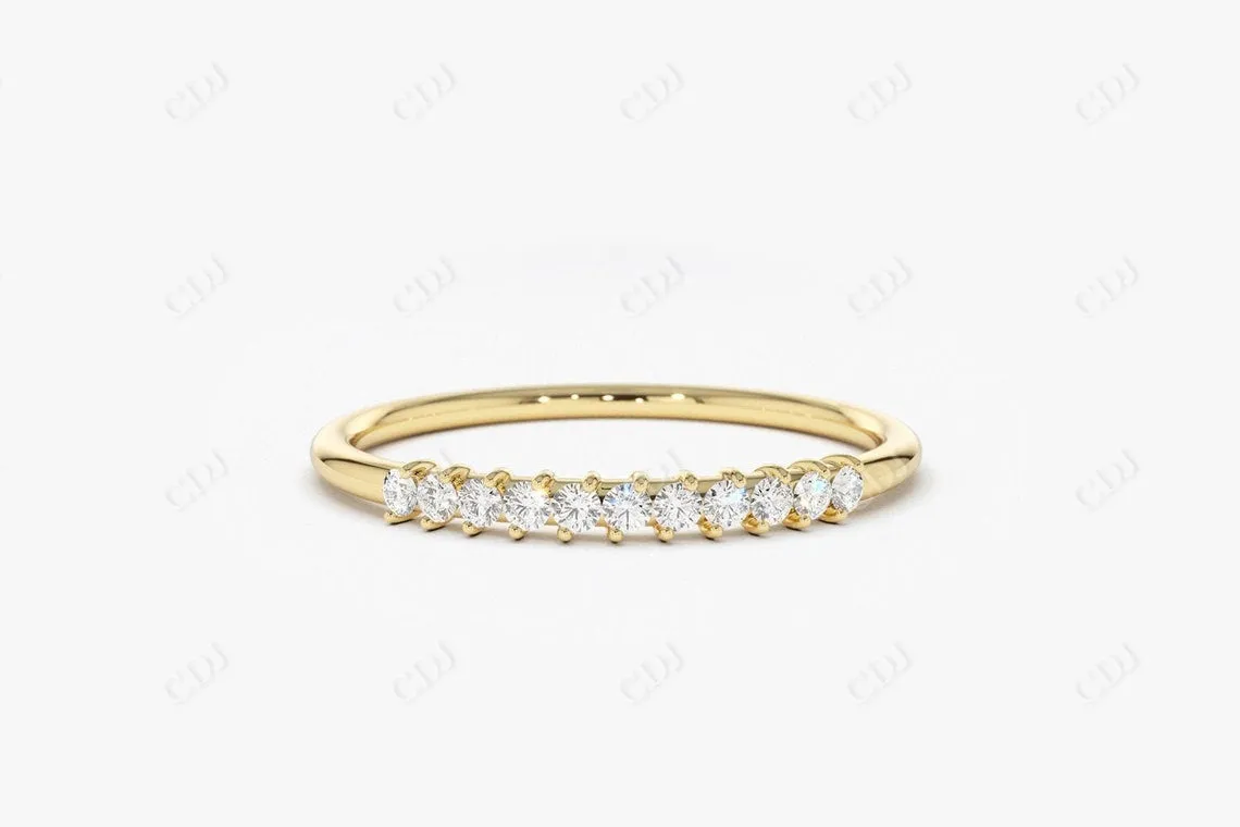 0.15 CTW Lab Grown Diamond Stackable Wedding Band