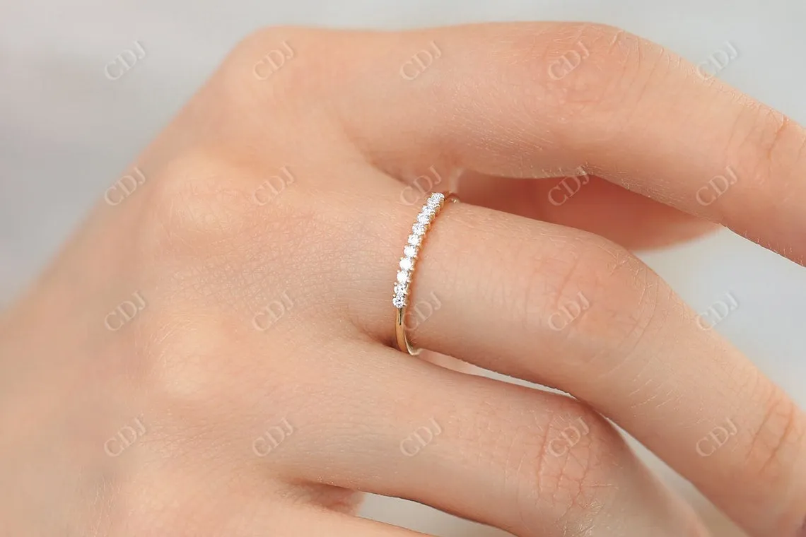 0.15 CTW Lab Grown Diamond Stackable Wedding Band