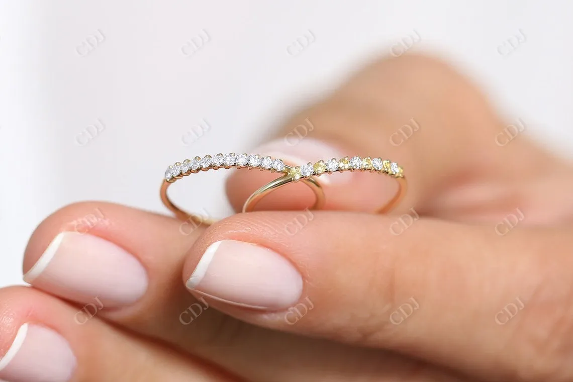 0.15 CTW Lab Grown Diamond Stackable Wedding Band