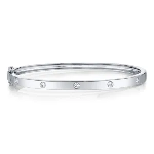 0.38CT 14K W/G DIAMOND BANGLE