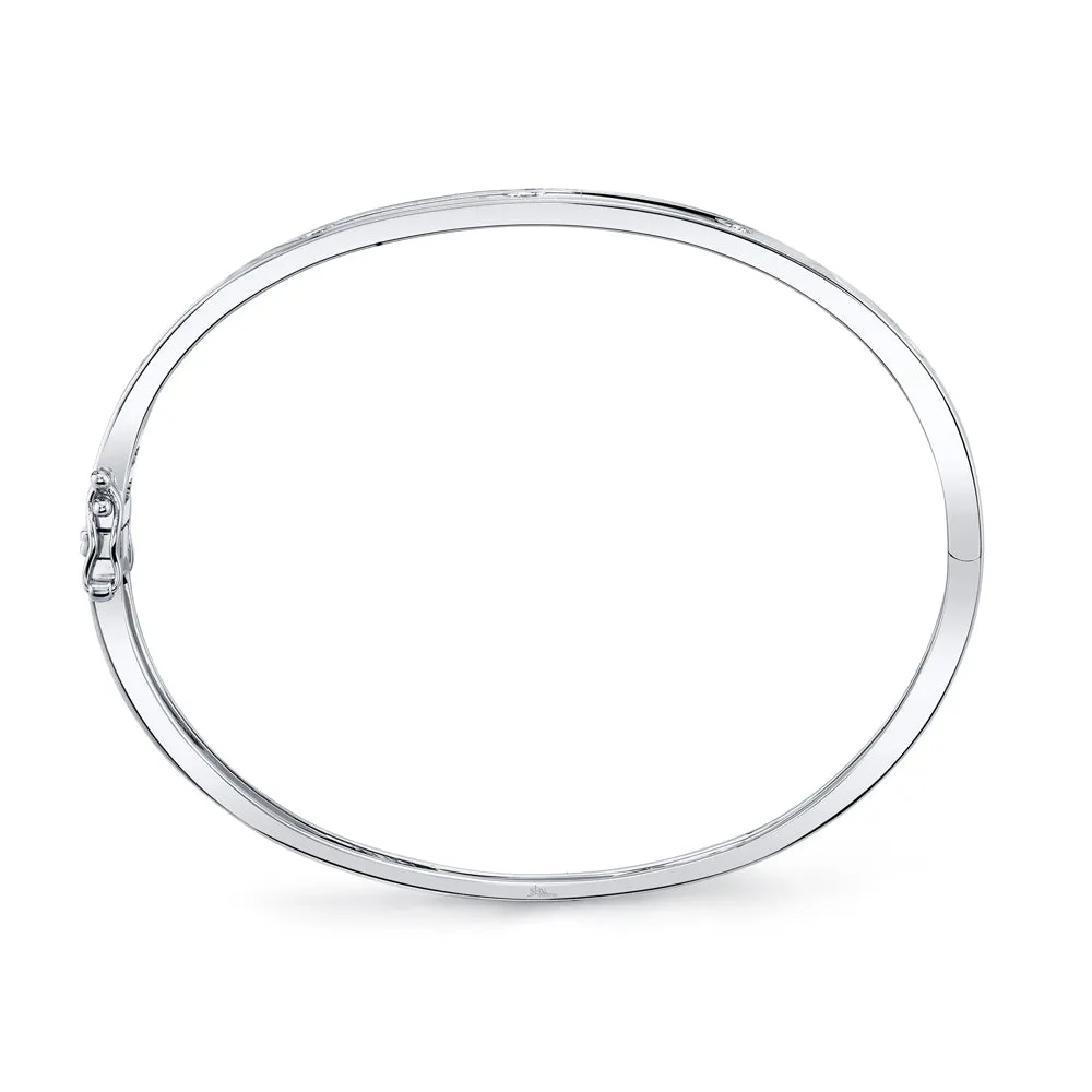 0.38CT 14K W/G DIAMOND BANGLE