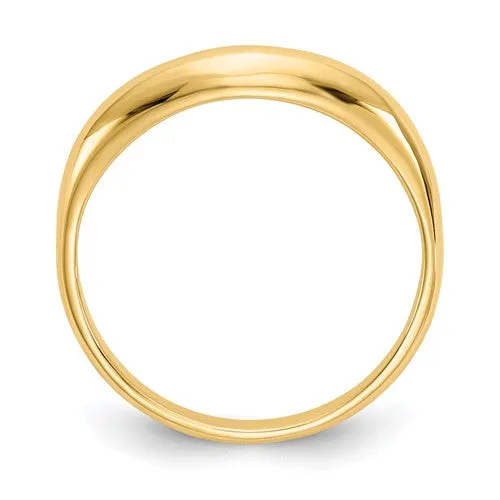 14k Polished Stackable Wave Ring