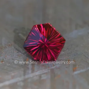 1.63ct Pomegranate Garnet Hexagon - 7.5x8.2mm