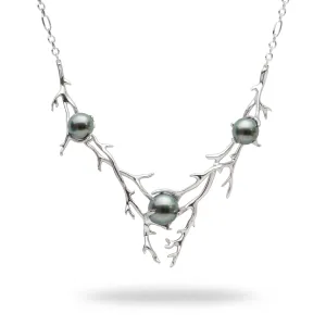 16.5-18" Heritage Tahitian Pearl Necklace in White Gold