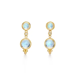 18K Double Drop Earrings