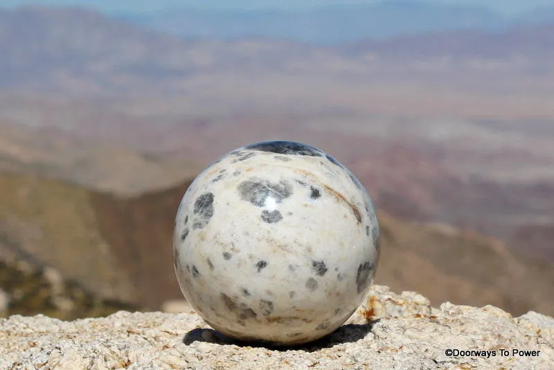 3.4" Rare Moonstone Sphere A     Incredible Markings