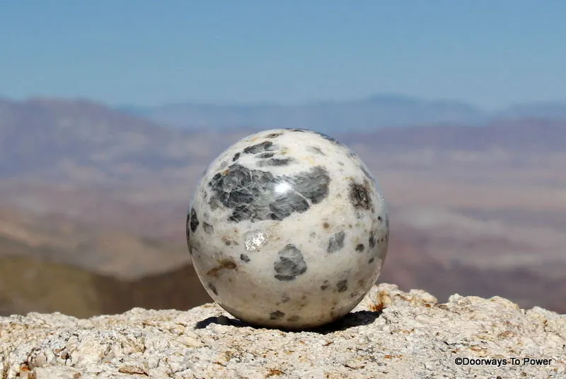 3.4" Rare Moonstone Sphere A     Incredible Markings