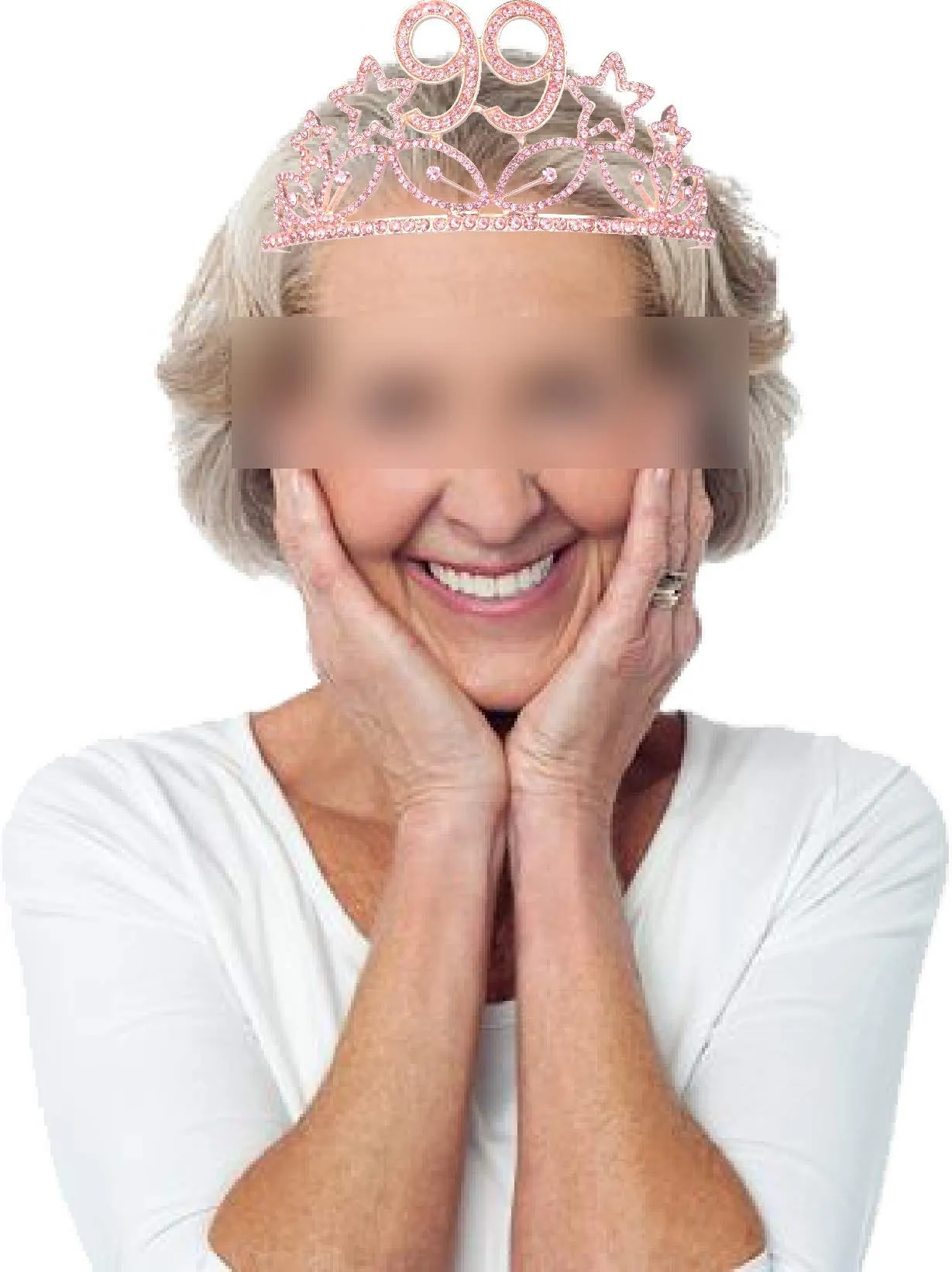 99th Birthday Gifts for Woman, 99th Birthday Tiara and Sash Pink, HAPPY 99th Birthday