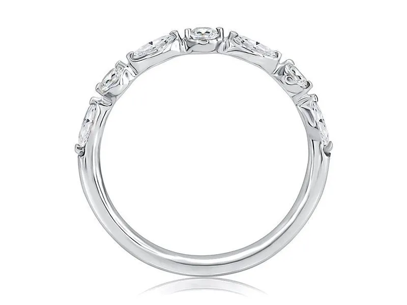 A.Jaffe Stackable Rings Alternating Round and Marquise Diamond Stackable Ring WRC1373/67