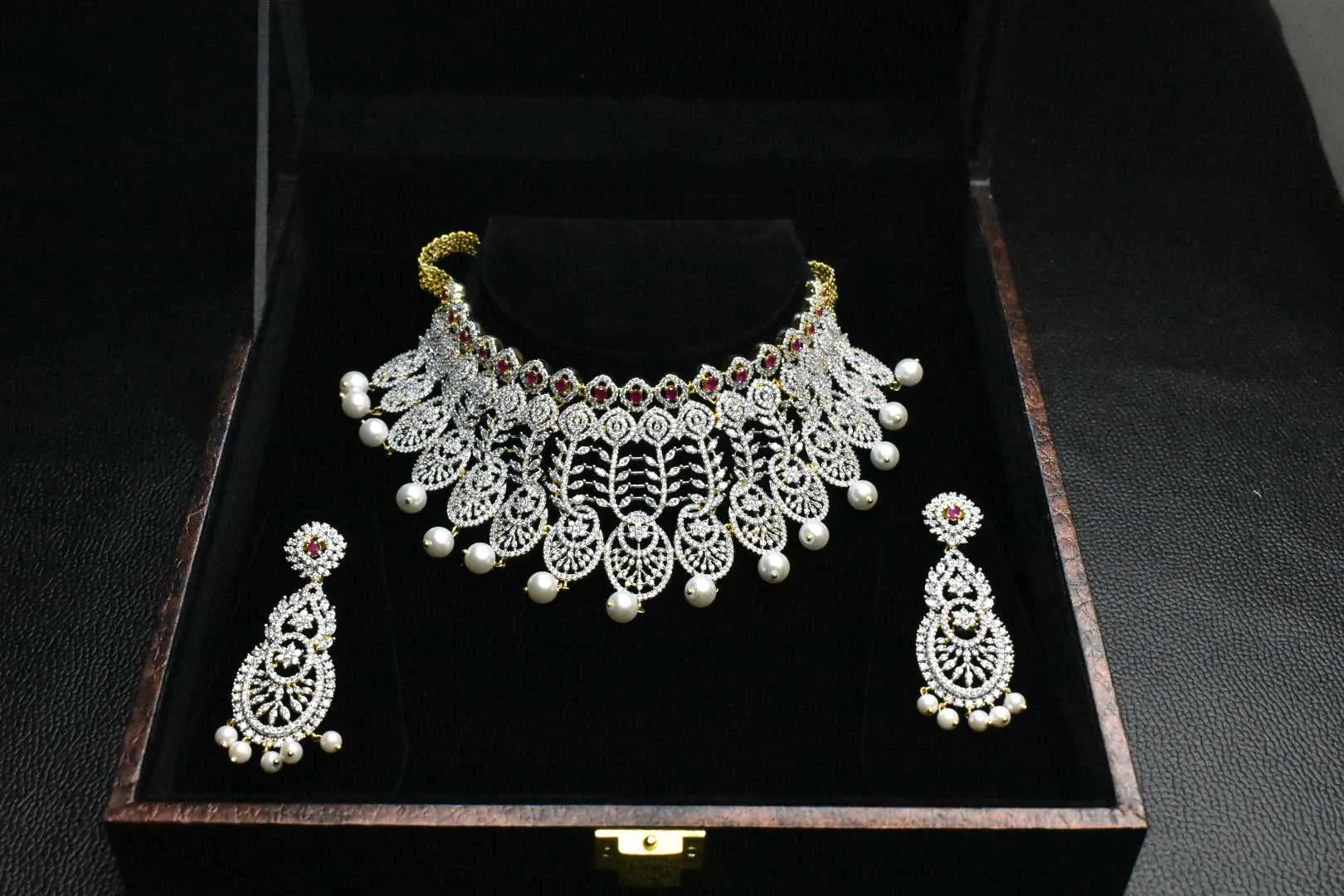 American Diamond Choker Set By Asp Fashion Jewellery