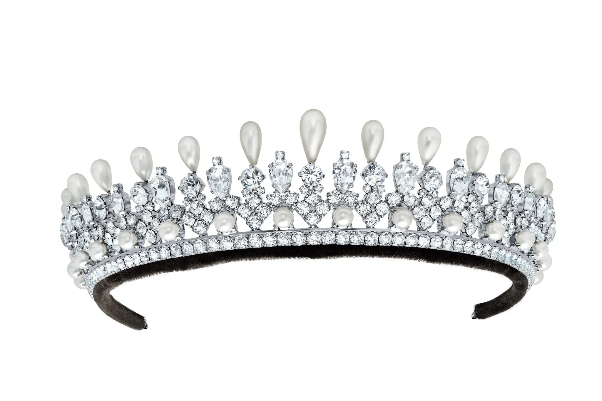 Andrew Prince by Crislu Pearl and Crystal Pear Tiara