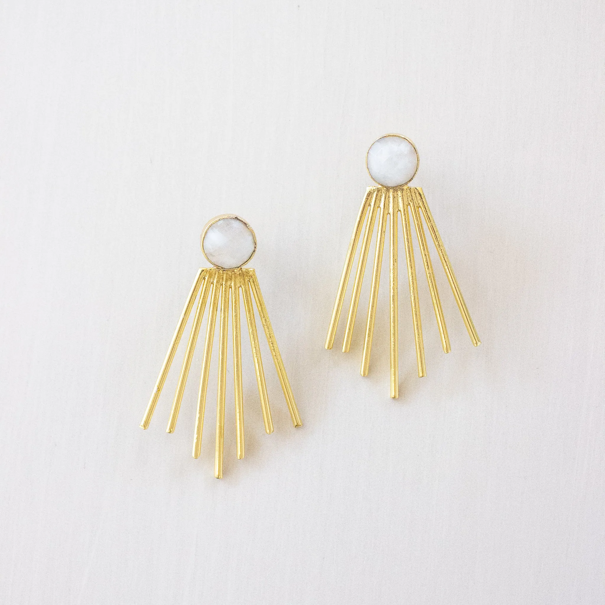 Becca Earrings | Moonstone