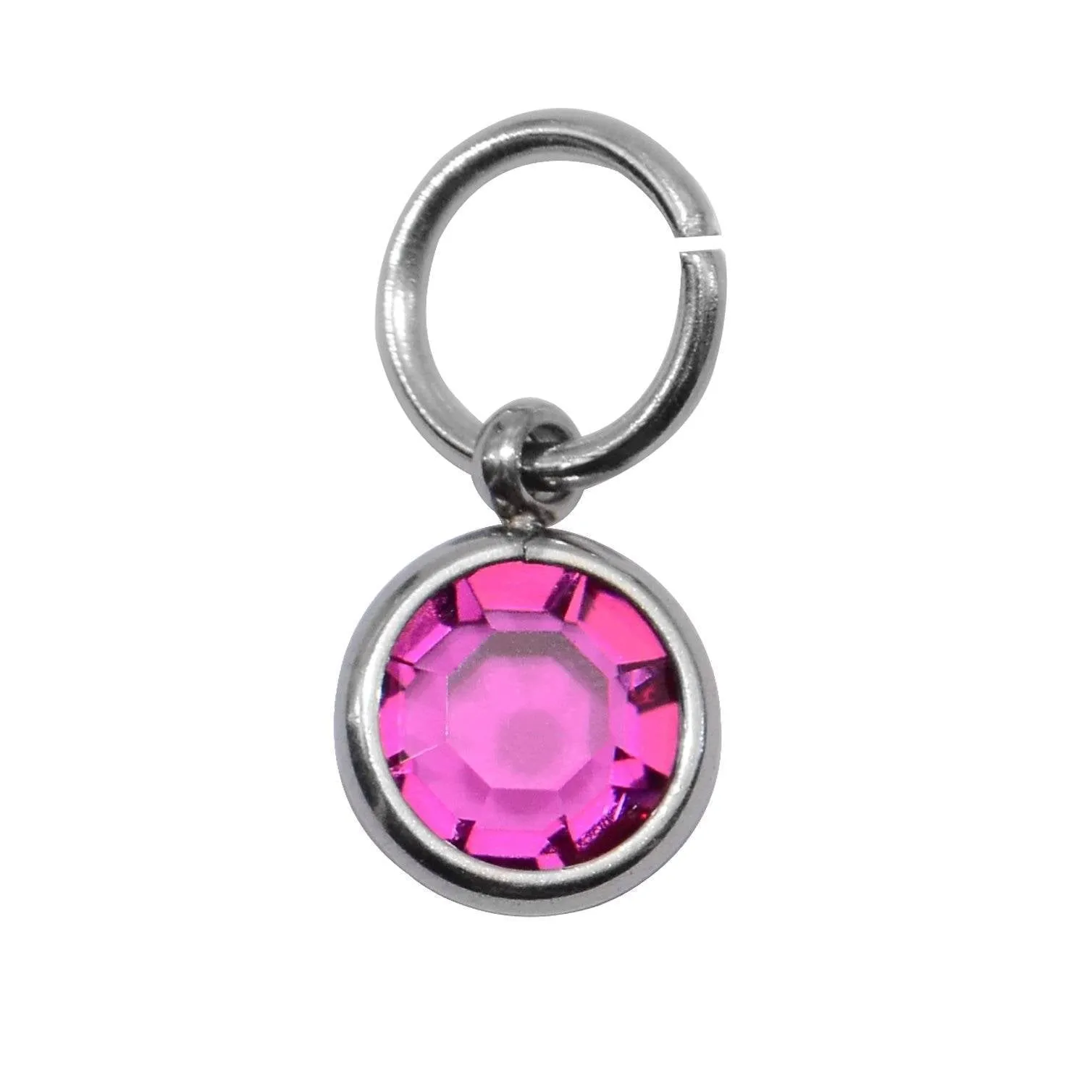 Birthstone Hanging Charm for Keyring