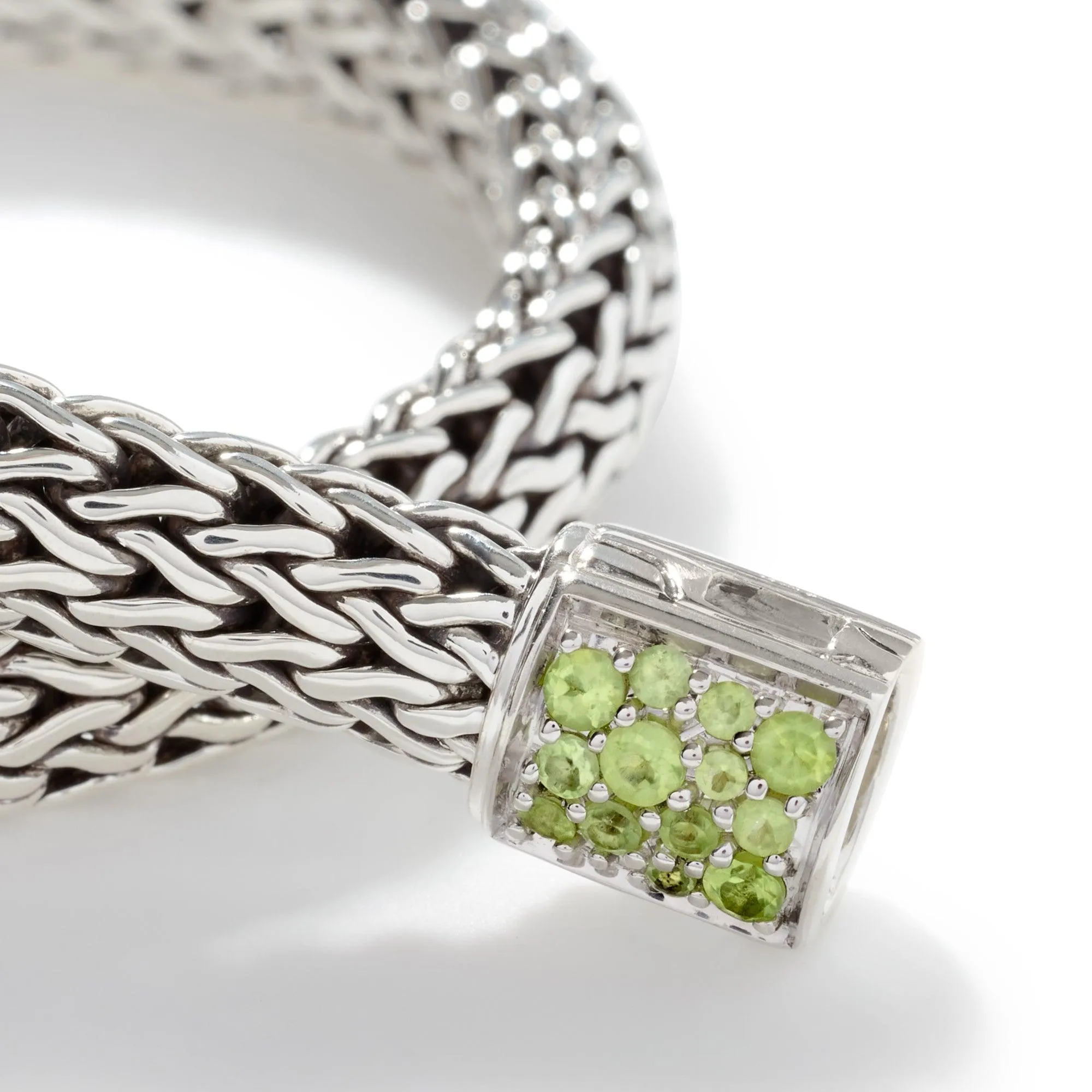 Birthstone Reversible Bracelet - Peridot & Black Sapphire