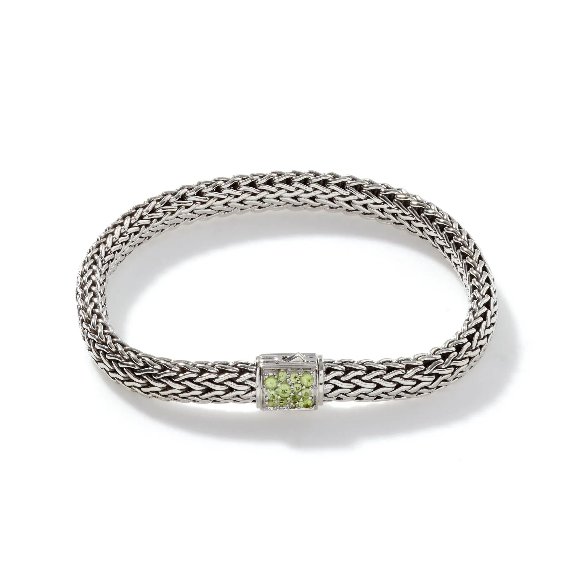 Birthstone Reversible Bracelet - Peridot & Black Sapphire