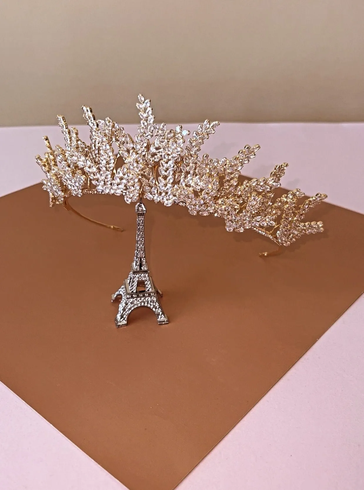 CELESTE Gorgeous Swarovski Bridal and Wedding Tiara, 3D Tiara