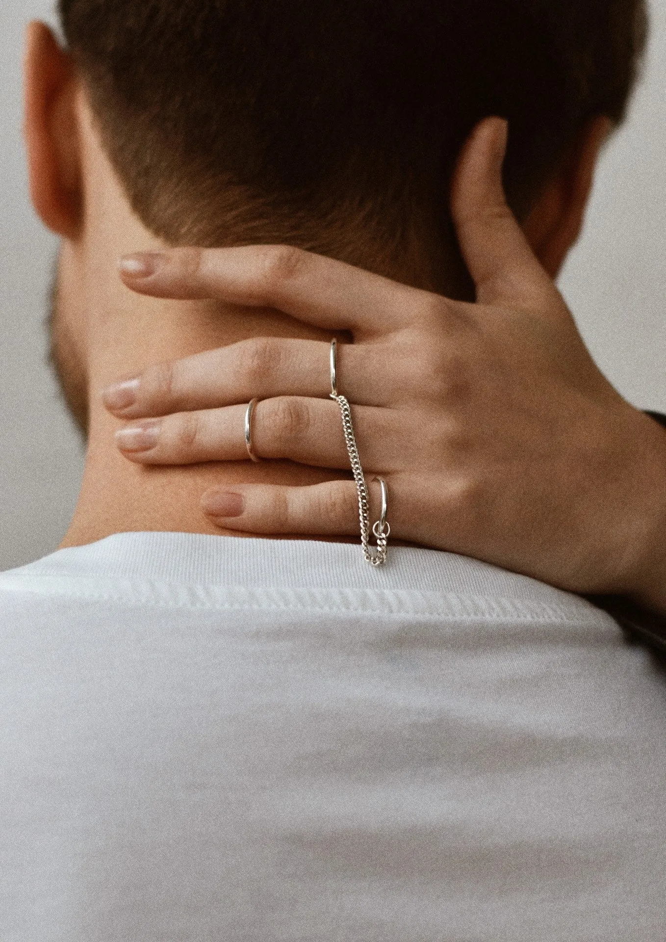 Chained Rings Silver