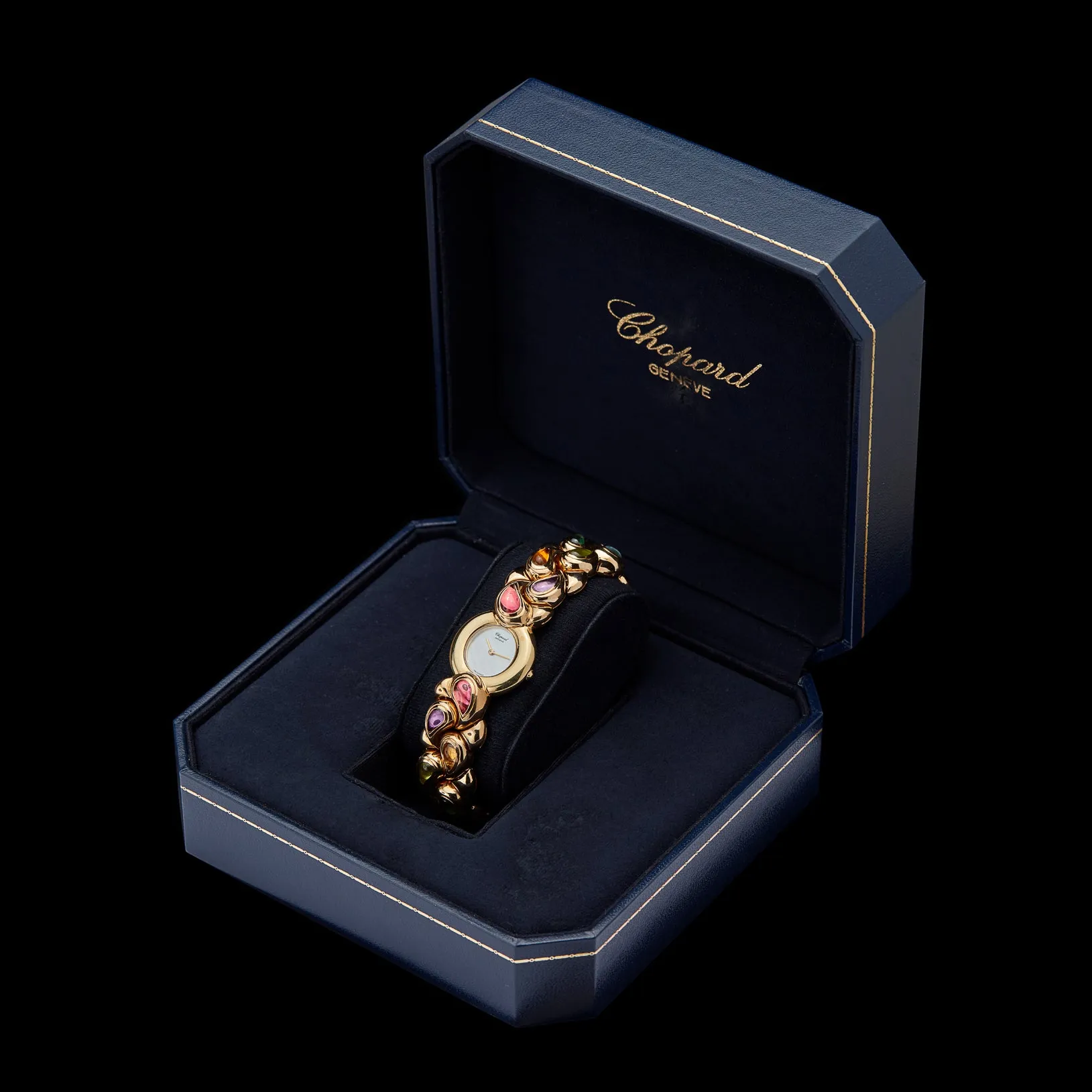 Chopard Casmir Gem-Set 18k Gold Wristwatch