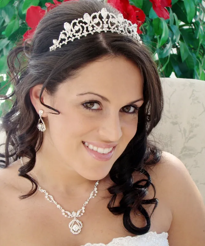 Crystal Teardrop Bridal Tiara