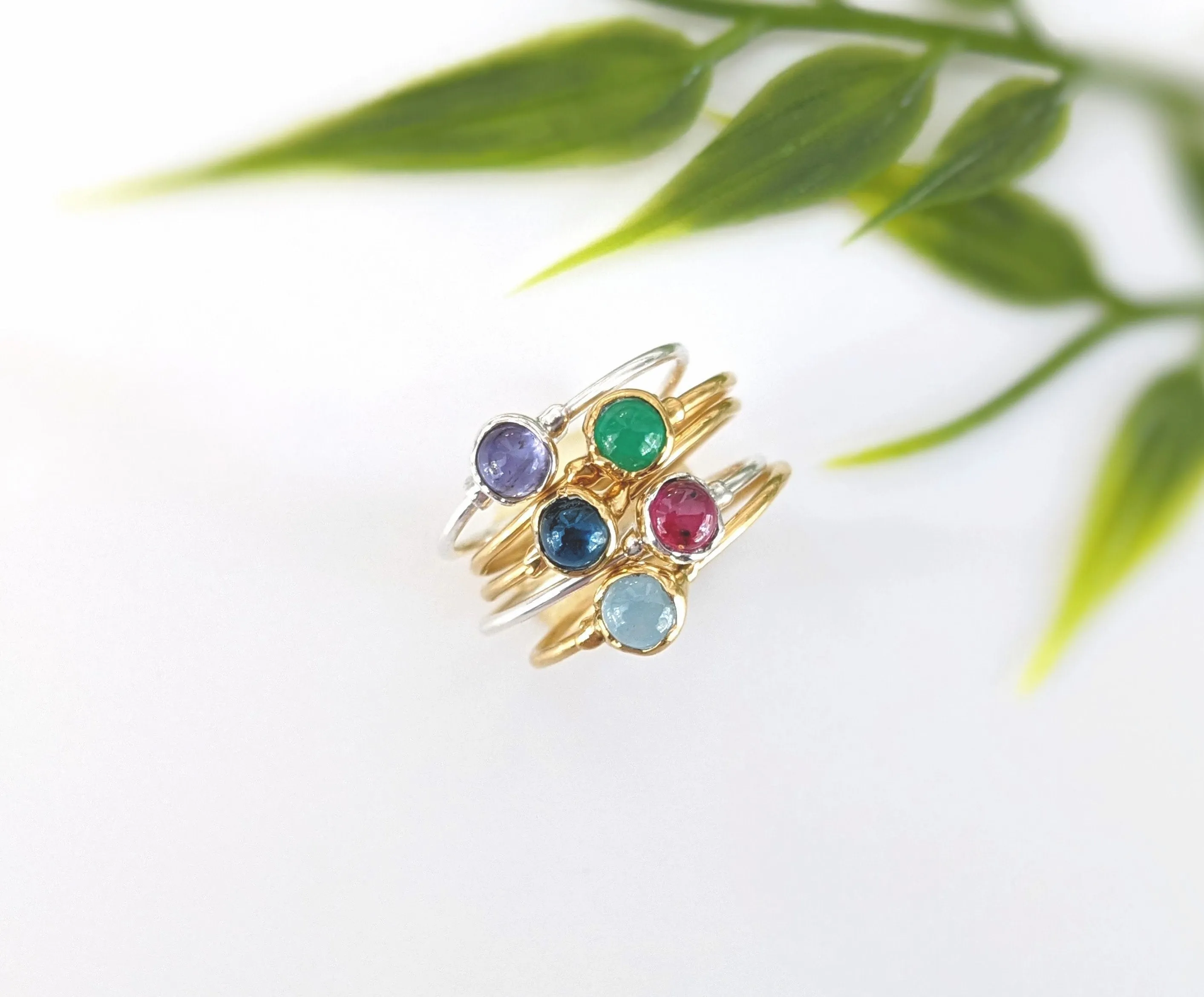 Dainty Sapphire stacking ring