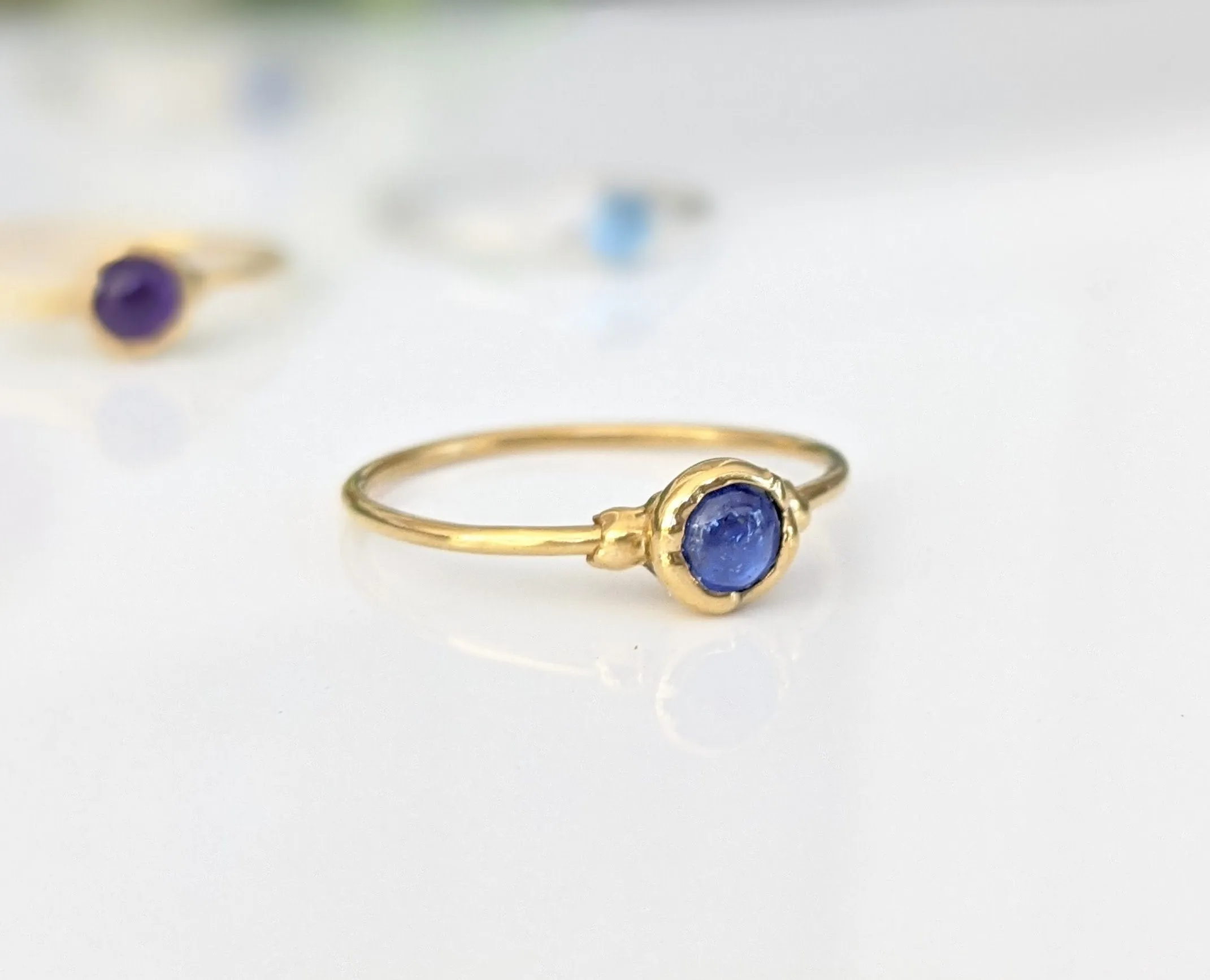 Dainty Sapphire stacking ring