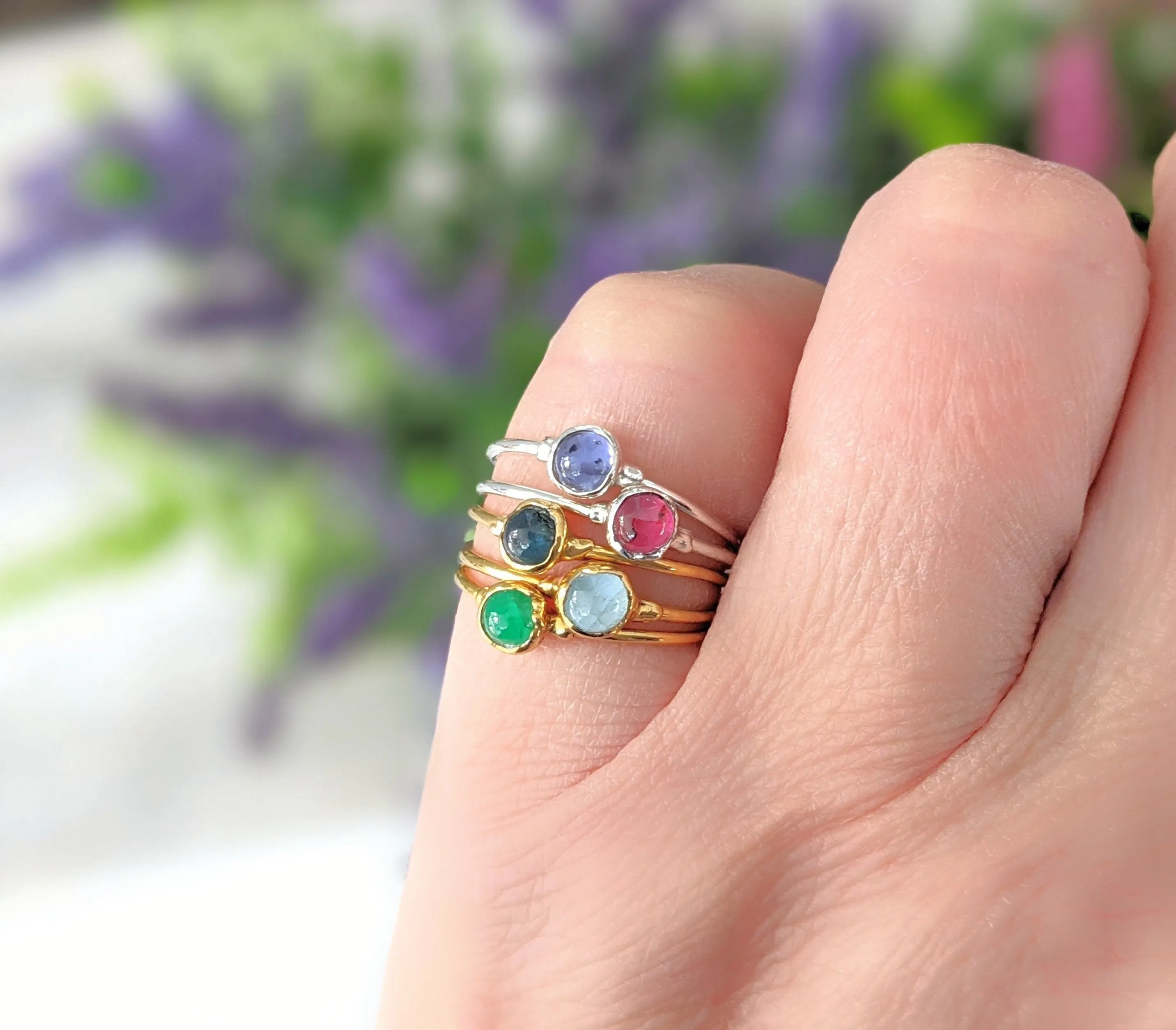 Dainty Sapphire stacking ring