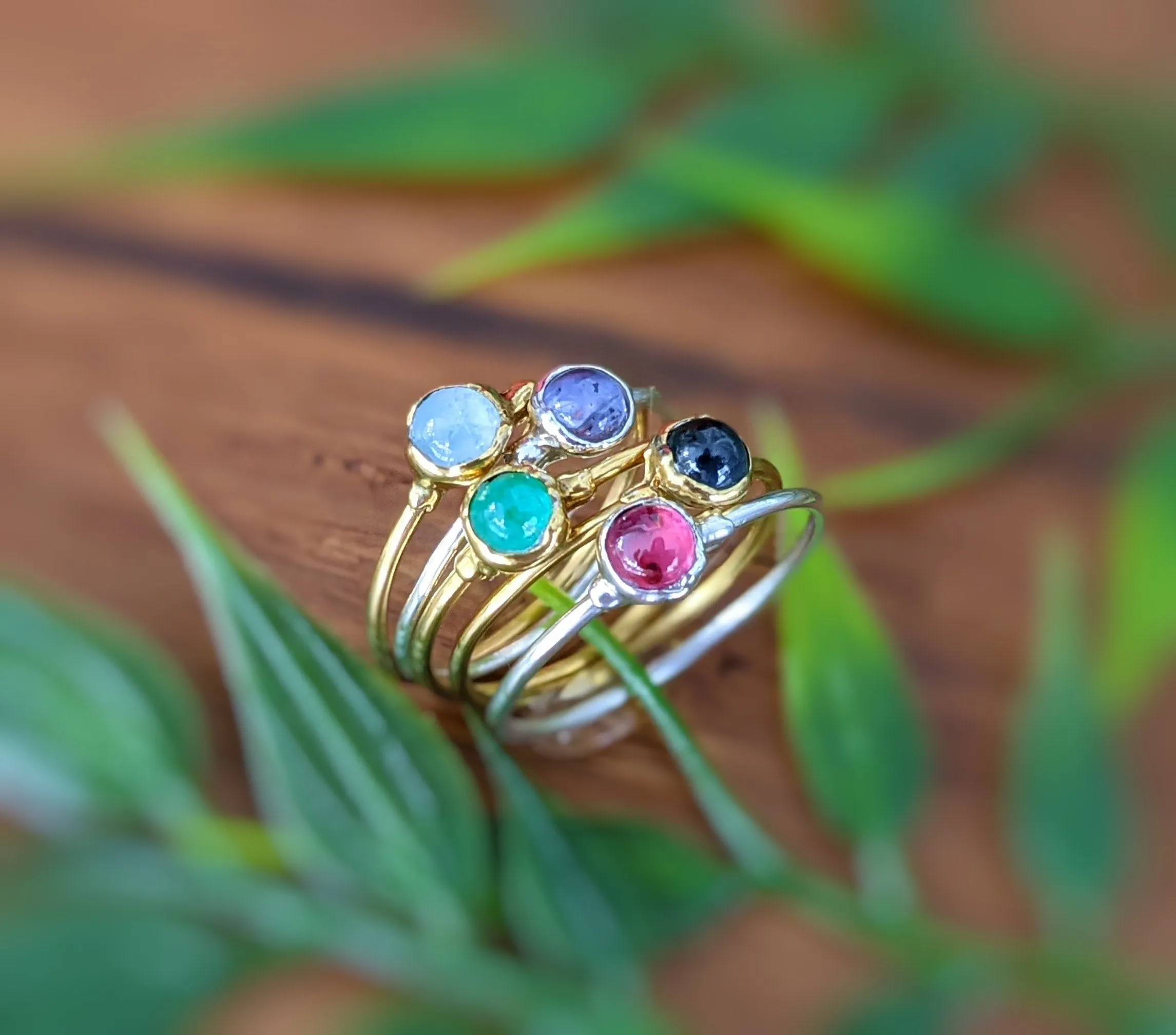 Dainty Sapphire stacking ring