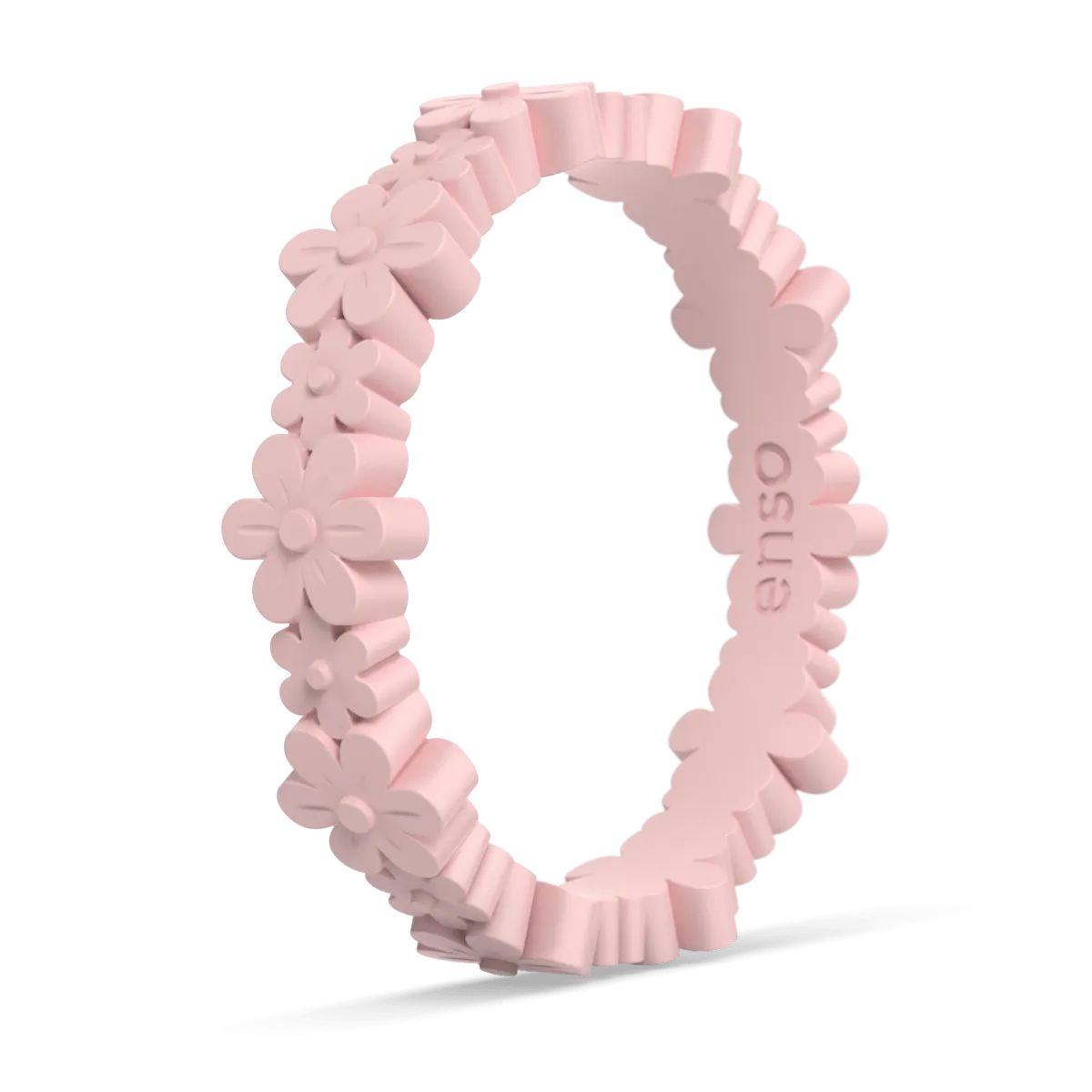 Daisy Stackable Silicone Ring - Pink Sand