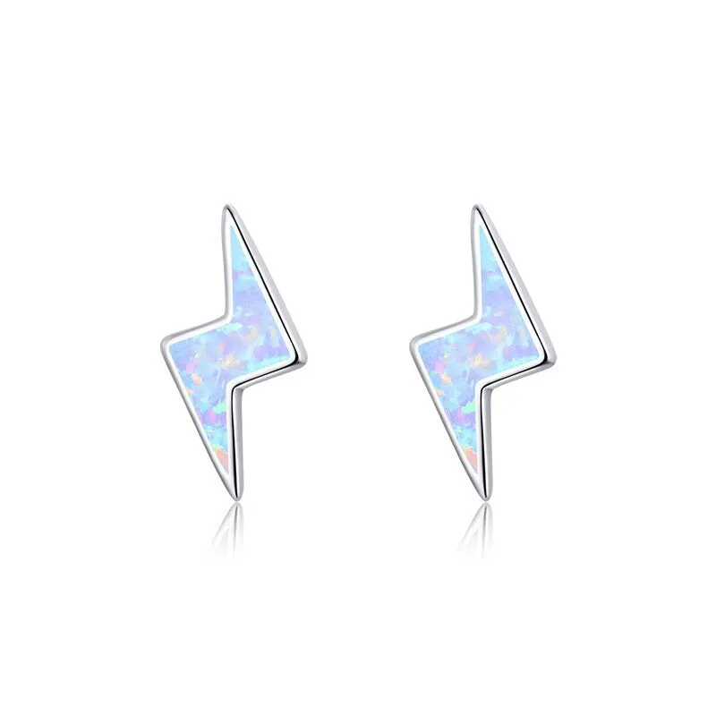 Dazzling Mystical Unicorn Moonstone Stud Earrings