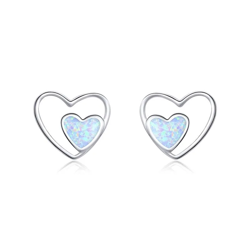 Dazzling Mystical Unicorn Moonstone Stud Earrings