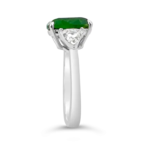 Demantoid Garnet & Diamond Ring