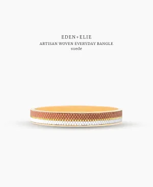 EDEN   ELIE Everyday Gold Narrow Bangle - suede