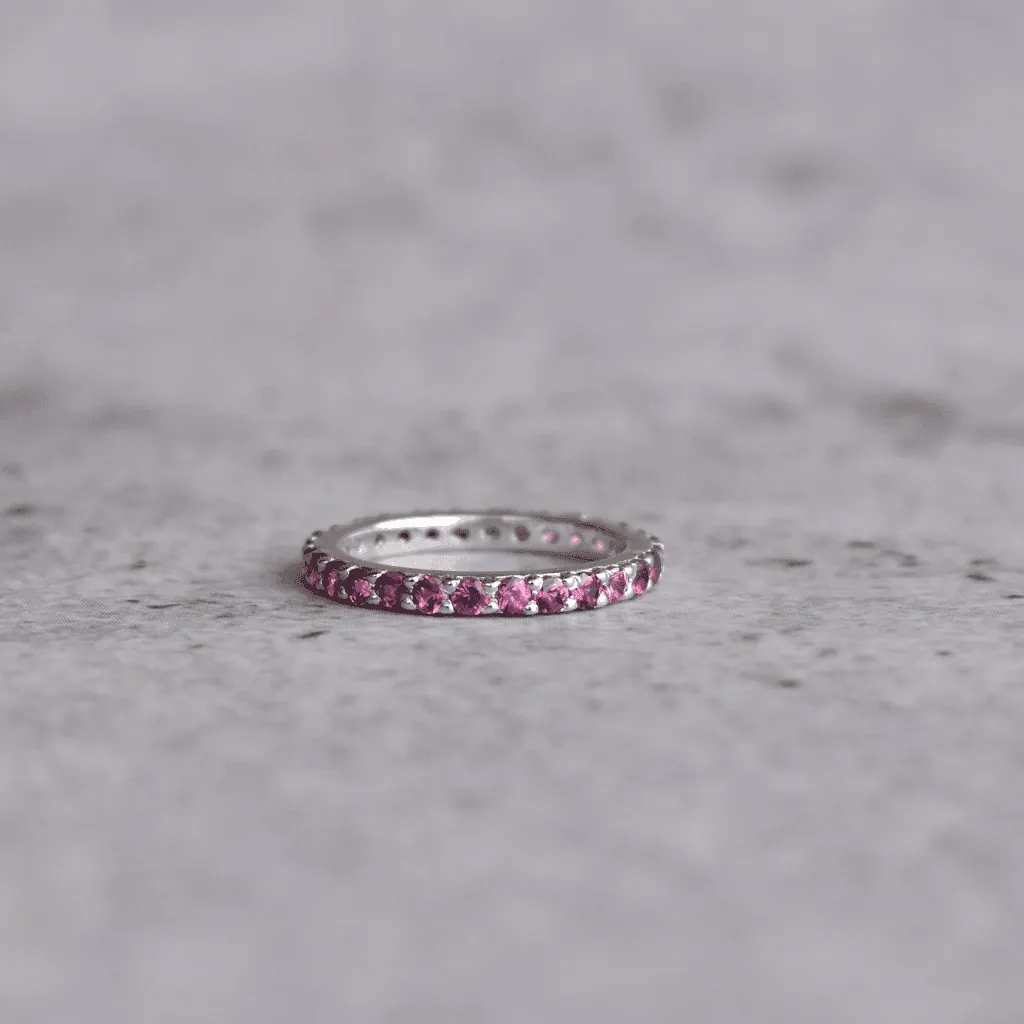 Eternal Bliss - Garnet Ring Band