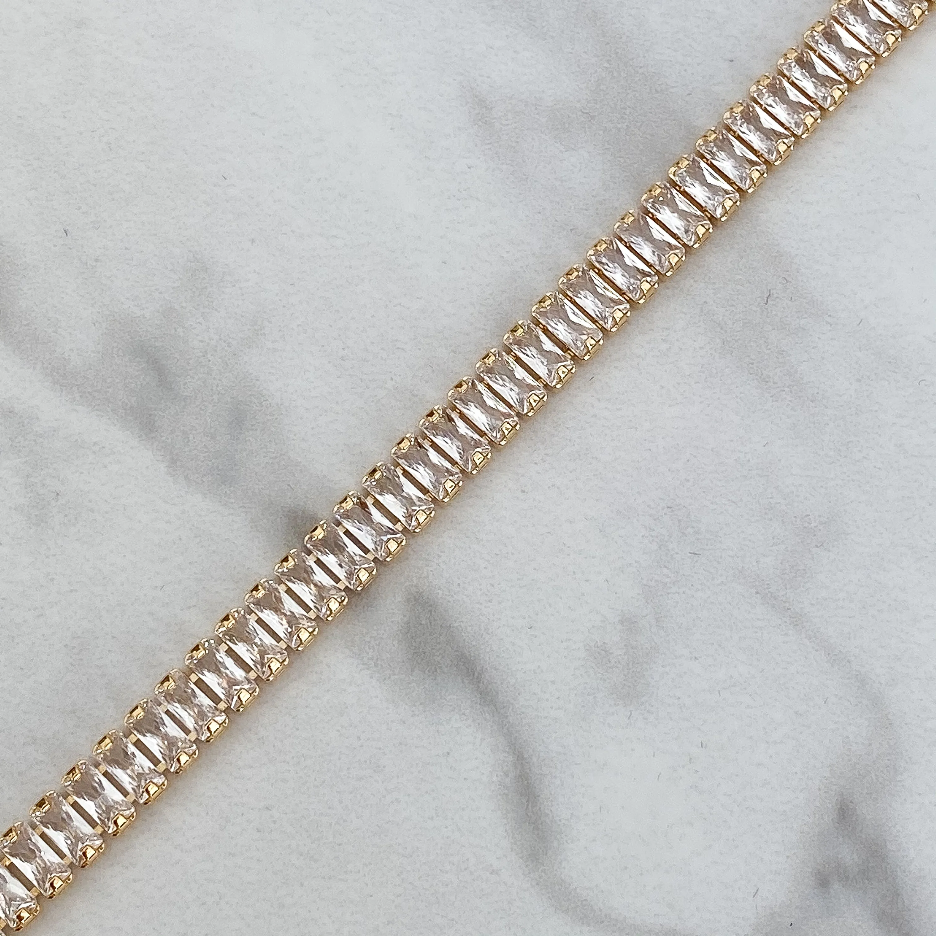 EVA 14k Gold Tennis Crystal Choker