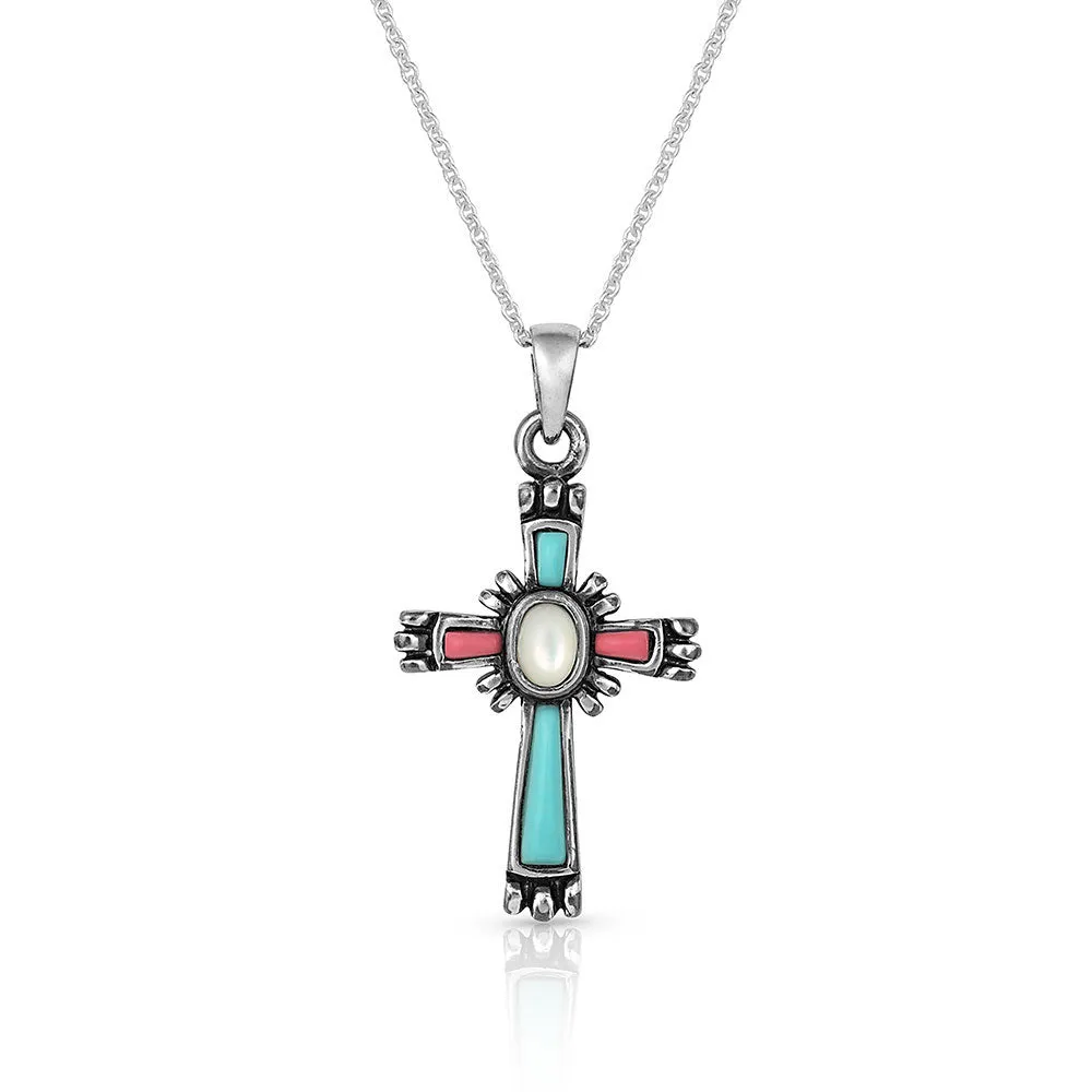 Faith Beaming Cross Necklace - Montana Silversmiths