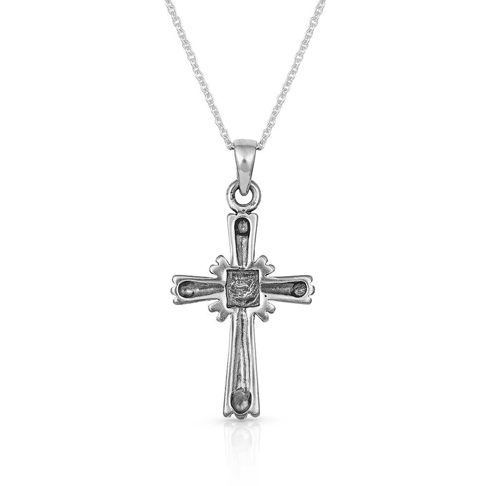 Faith Beaming Cross Necklace - Montana Silversmiths