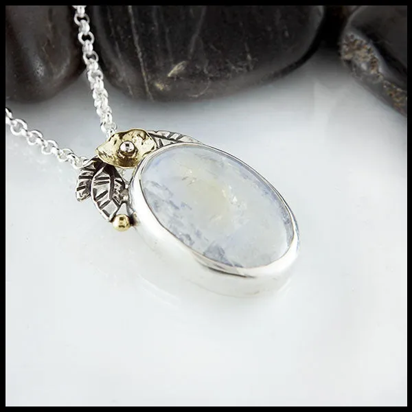 Floral Moonstone Pendant