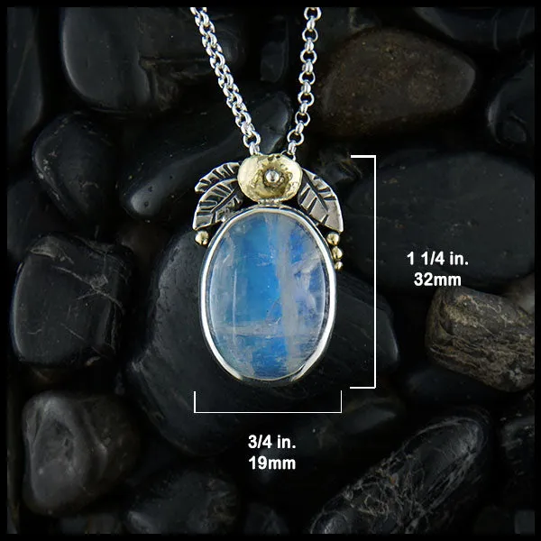 Floral Moonstone Pendant