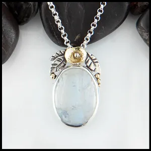 Floral Moonstone Pendant