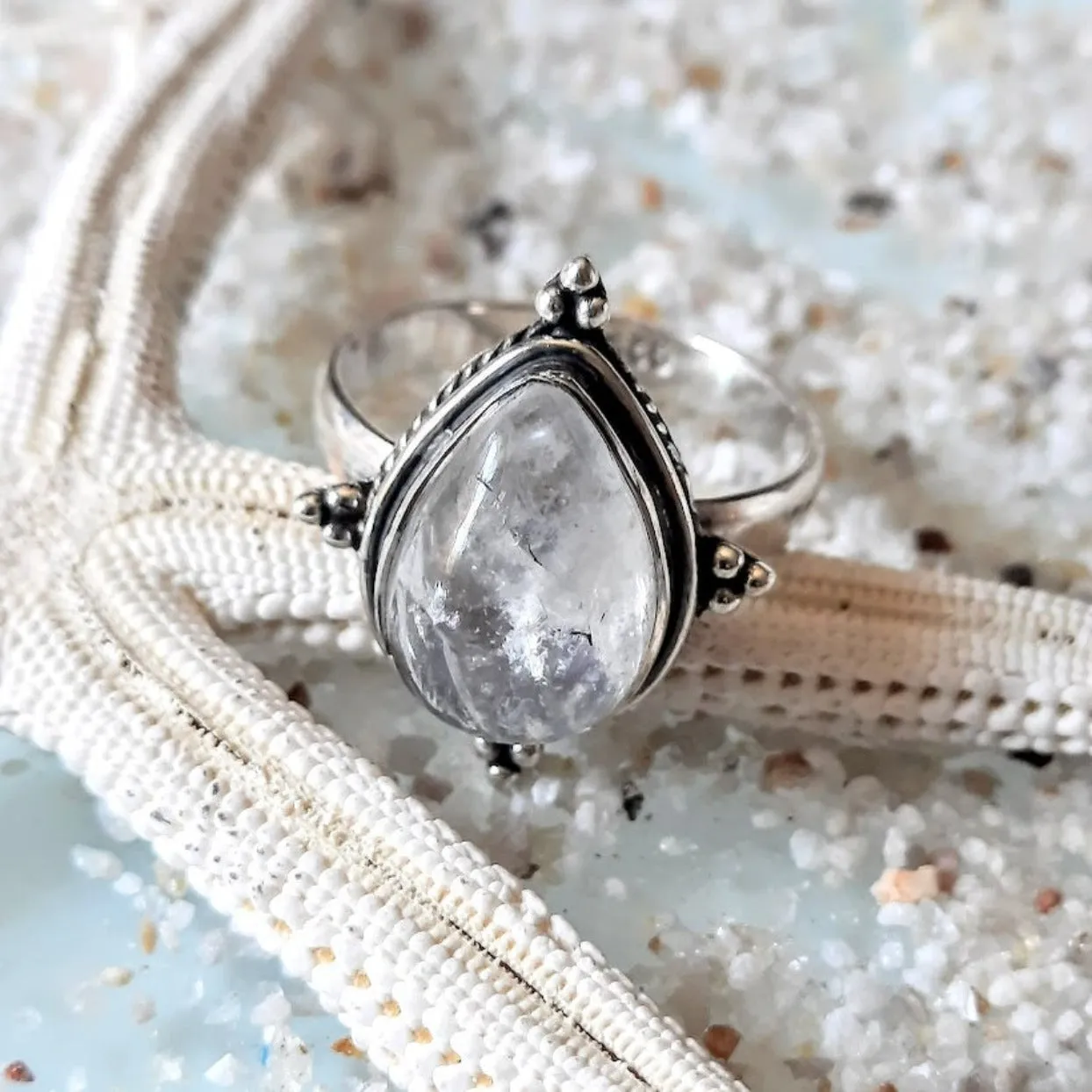 FOUR POINTS - MOONSTONE 925 RING