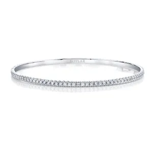 French Cut Diamond Bangle Bracelet