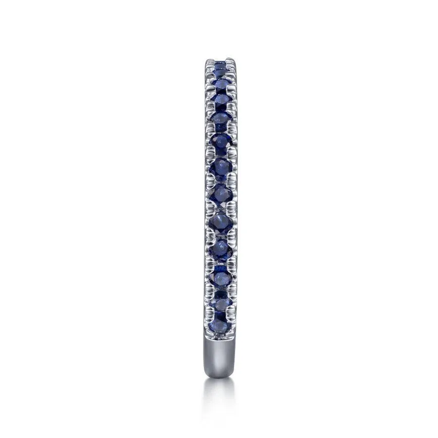 Gabriel & Co. 14K White Gold Sapphire Stackable Ring