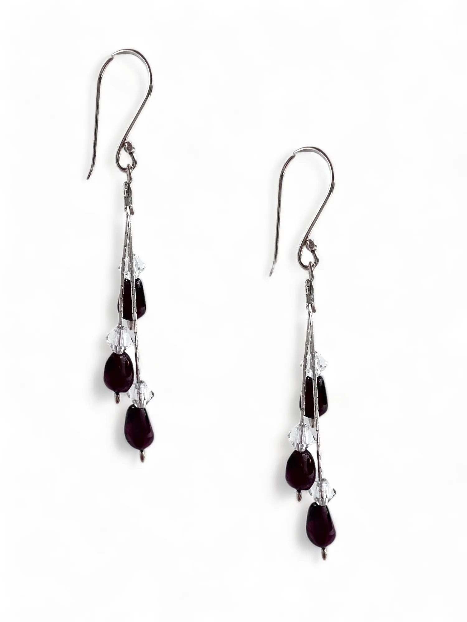 Garnet Sparkle Earrings