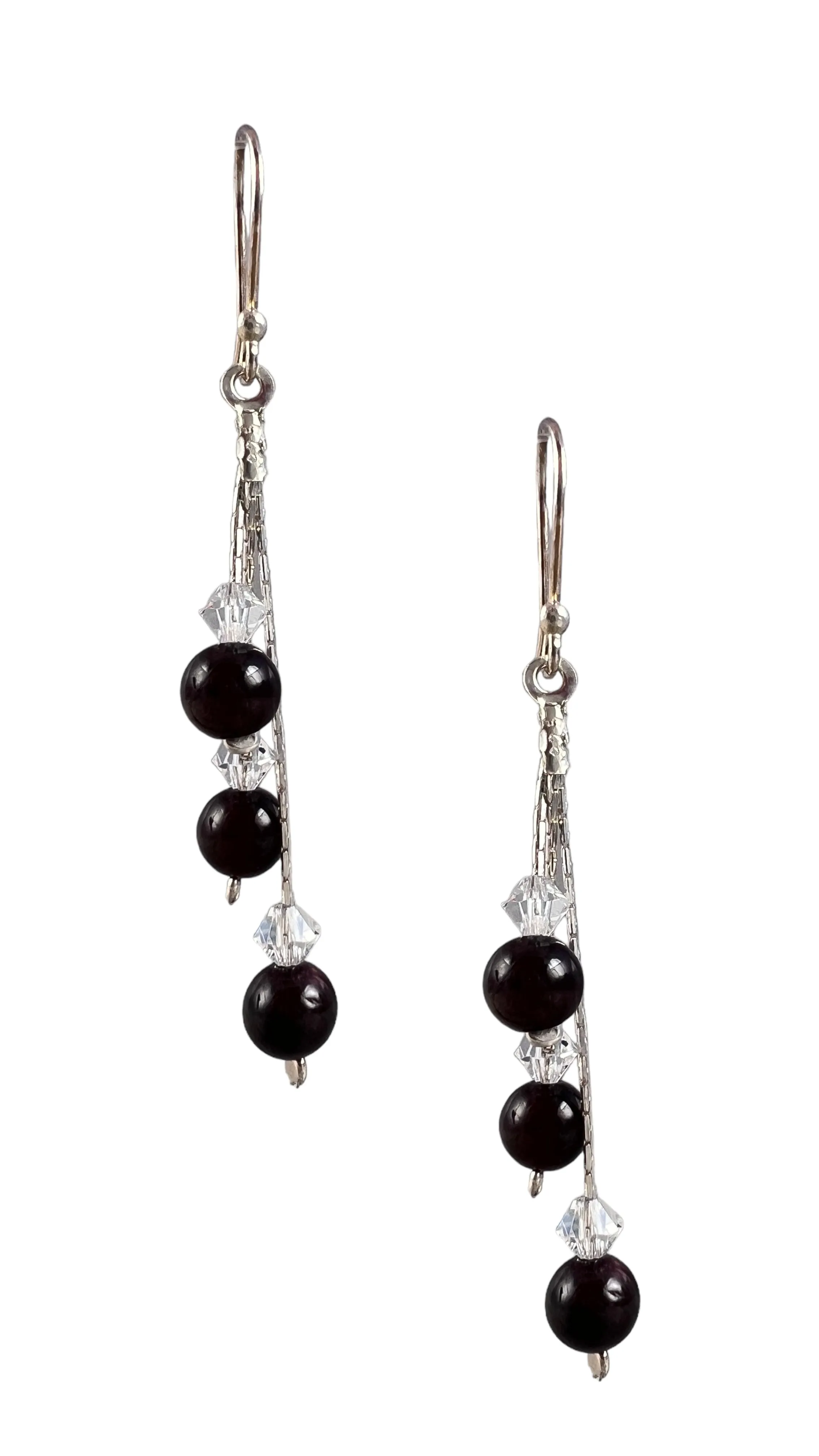 Garnet Sparkle Earrings