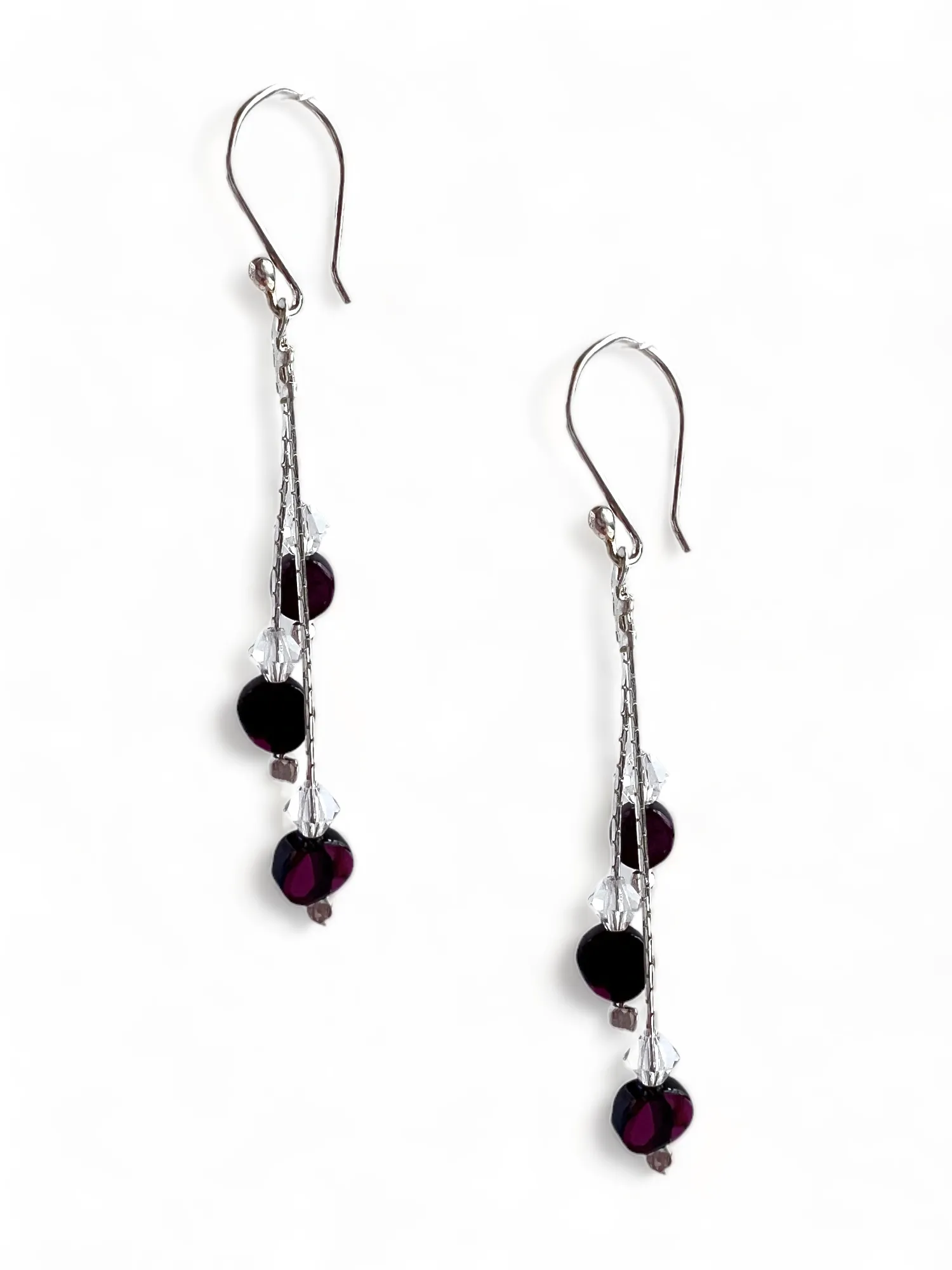 Garnet Sparkle Earrings