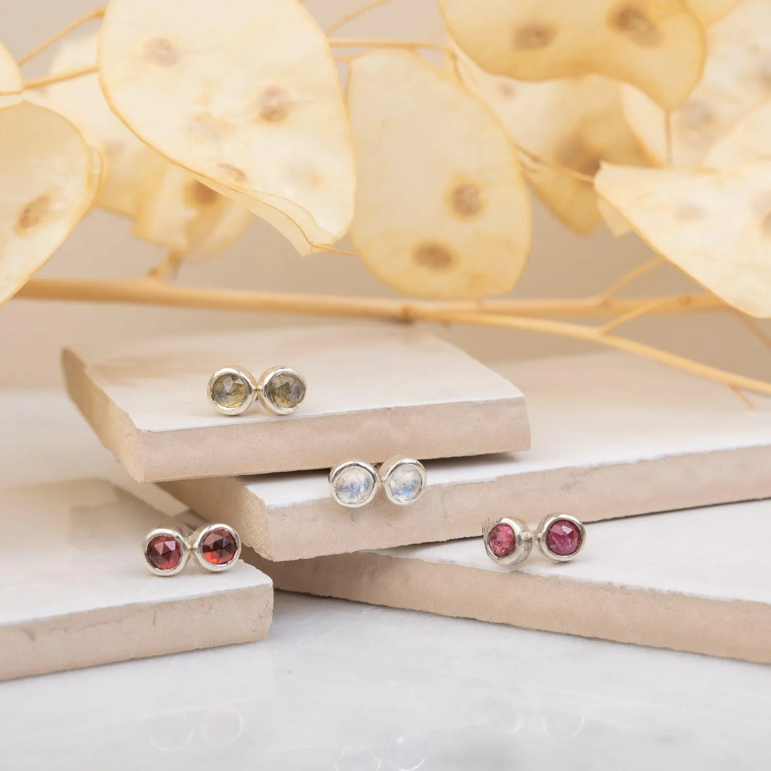 Gemstone Studs