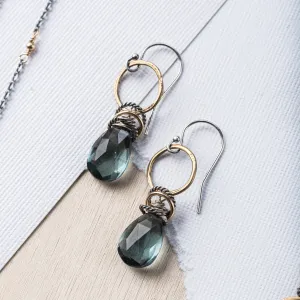 Hydro Quartz Full Circle Earrings