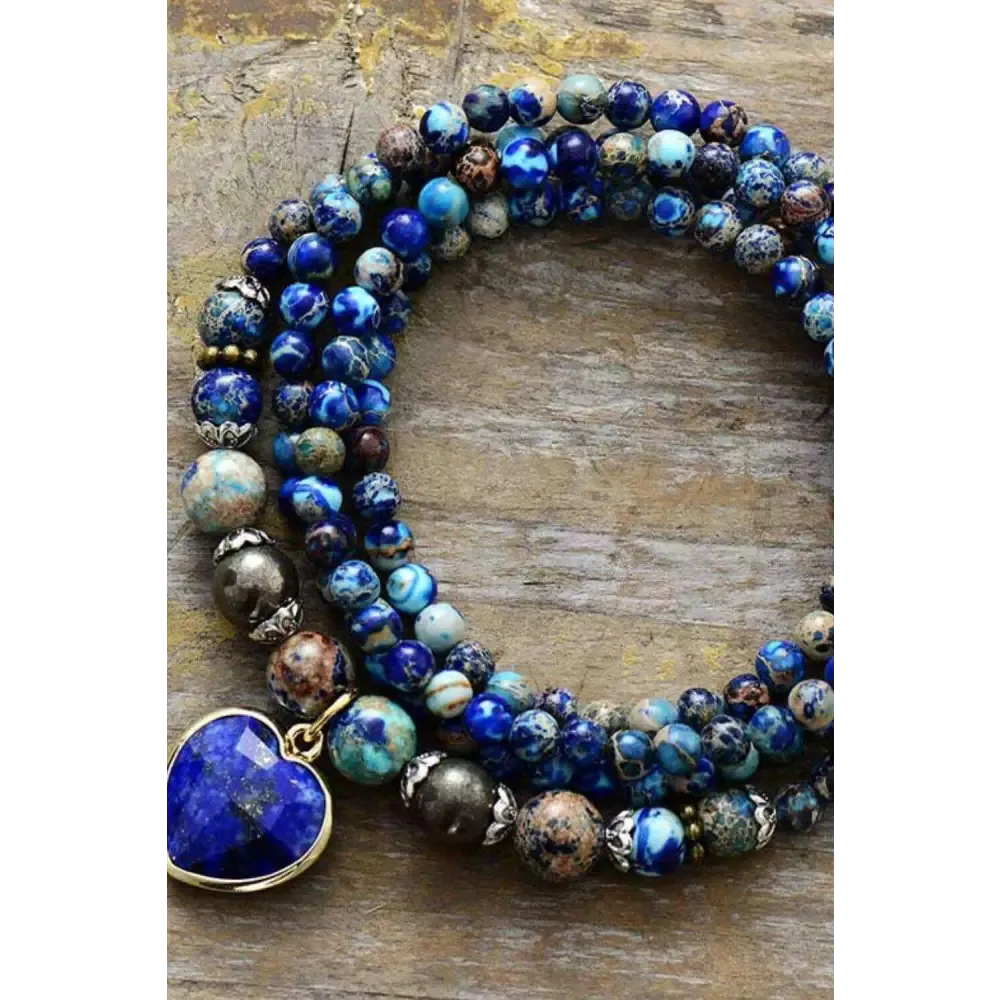 Imperial Stone Heart Lapis Lazuli Bracelet in Exclusive Luxury Fashion