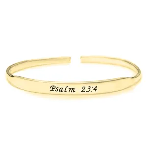 Inspirational Bangle - 24k Gold Plated